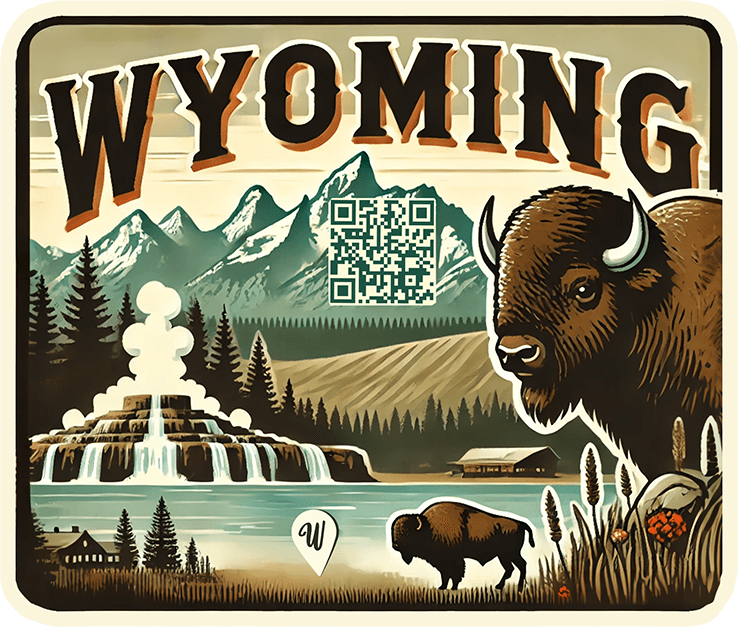 Wyoming travel badge