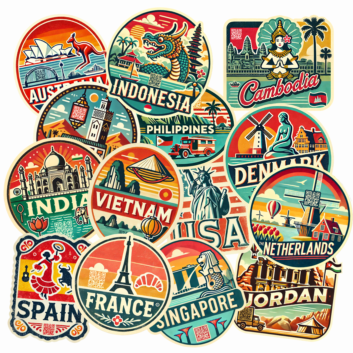 Country Badges